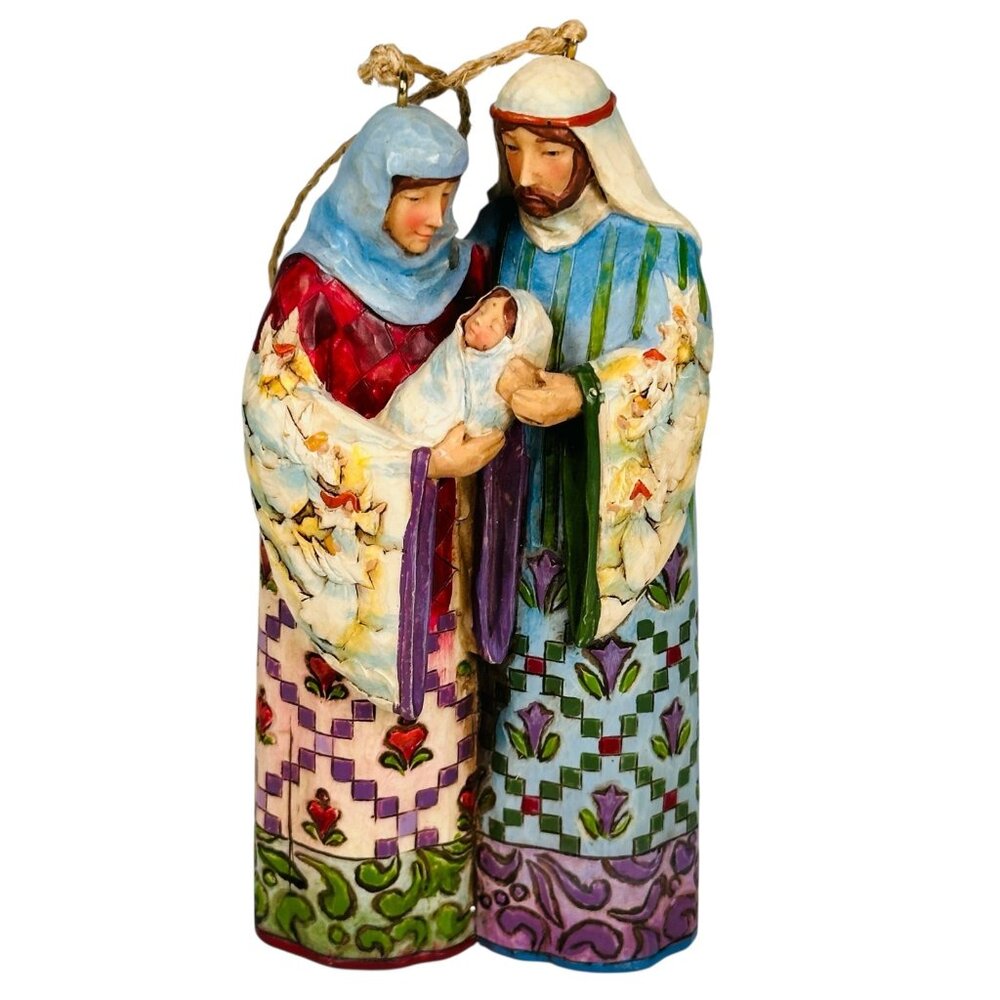 Jim Shore Heartwood Creek Holy Family 2007 Christmas Hanging Ornament